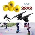 thumbnail image 4 of Camión de monopatín sólido de aleación, pieza de rodillo de llave de rueda de 7 pulgadas, te da un buen Control Amarillo negro Zulema Ruedas De Camiones De Skate, 4 of 8