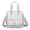 Grey, variant on Clear Tote Bag Stadium Approved, Large Heavy Duty Transparent Bookbag Crossbody Handbag for Games & Work