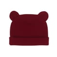 thumbnail image 2 of Gorro de bebé para niños y niñas, gorro de bebé para bebés recién nacidos, gorro pequeño con orejas de bebé, doble capa, cálido, de 0 a 1 años, 2 of 6
