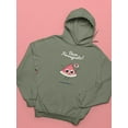 thumbnail image 3 of Buon Ferragosto Cute Melon Hoodie Women -Image by Shutterstock, Female Large, 3 of 4