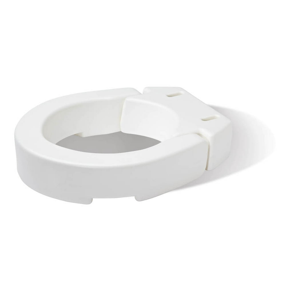 Carex Hinged Toilet Seat Riser for Standard Toilet Seats, Adds 3.5