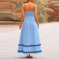 thumbnail image 5 of Scacto Women's Summer Dresses Spaghetti Strap Casual Sleeveless Boho A Line Long Beach Sundress Vacation Maxi Dress, 5 of 8
