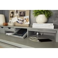 thumbnail image 6 of Pemberly Row Contemporary Wood Workstation with LED Light in Gray, 6 of 8