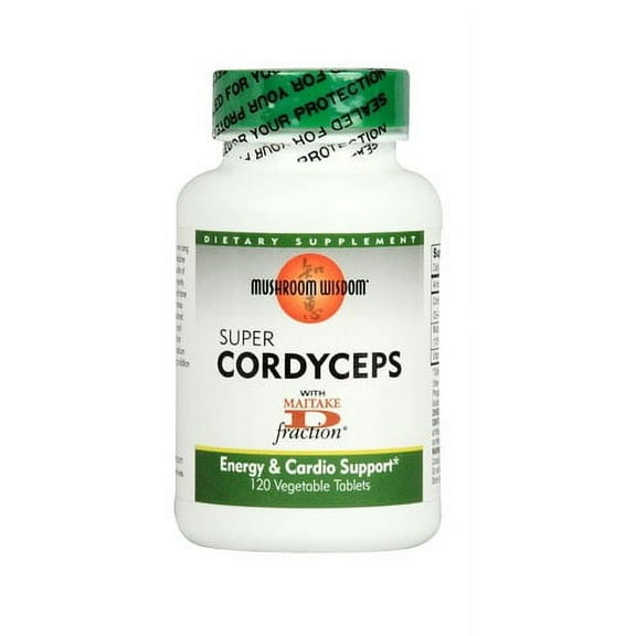 Mushroom Wisdom Super Cordyceps, Vegetable Caplets, 120 ea