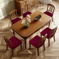 thumbnail image 2 of czcpp-Waterproof Seat Cover for Dining Room Chair Seat Covers Washable Kitchen Chair Seat Slipcovers Protector (Wine Red, 4 PCS), 2 of 4