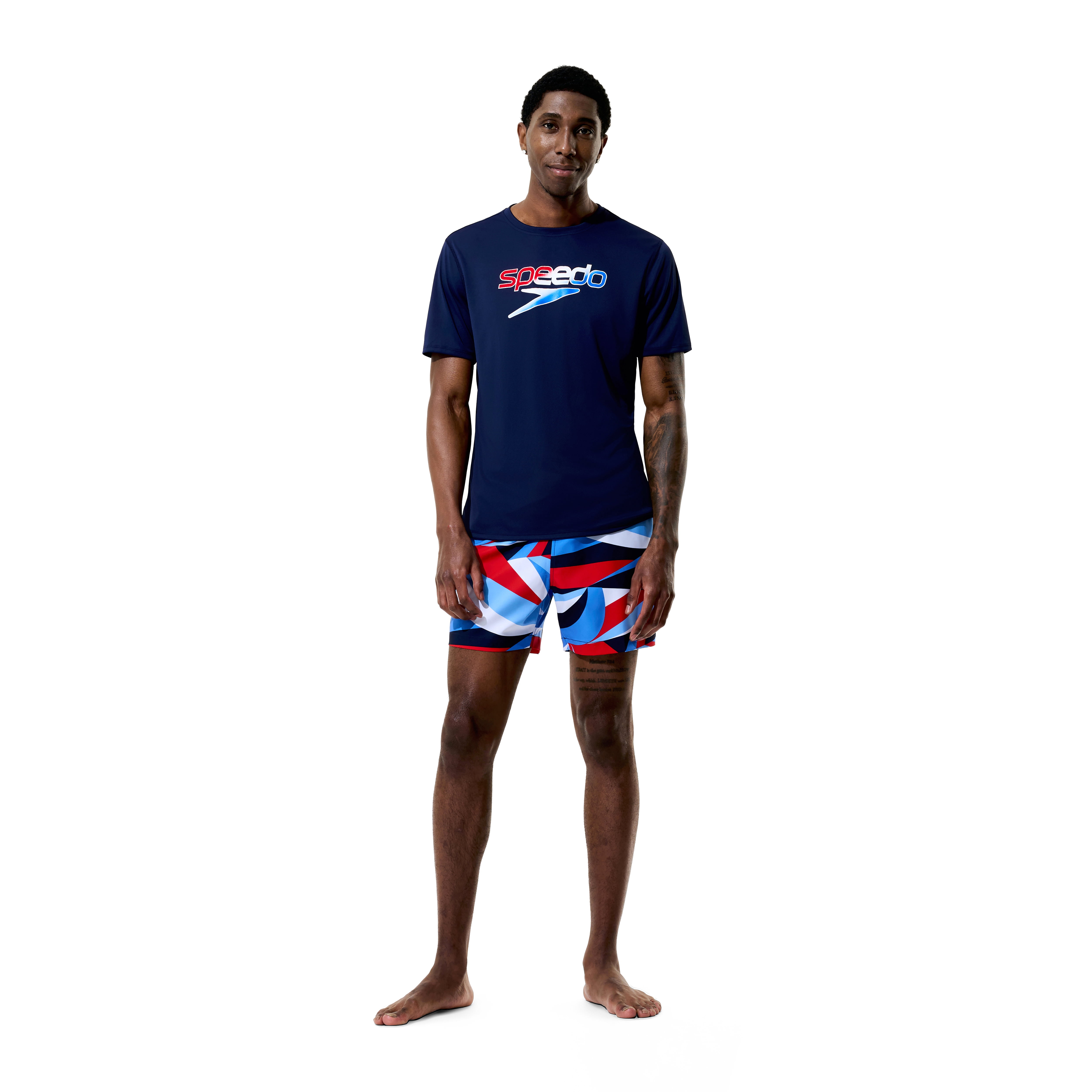 Speedo Men's Short Sleeve Swim Shirt, Sizes S-XXL