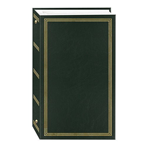 3-Ring Photo Album 300 Pockets Hold 4x6 Photos, Hunter Green