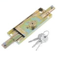thumbnail image 1 of Unique Bargains Warehouse Store Rolling Shutter Door Gold Tone Locks 23cm Long w 3 Vertical Keys, 1 of 1