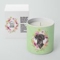 thumbnail image 2 of Carolines Treasures CK4421CDL Black Labrador Soy Candle 10 oz Decorative Gift Scented Soy Candles for Home Green Flowers, 2 of 2