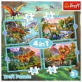 thumbnail image 2 of Trefl Preschool 4 in 1 Puzzle - Unique Dinosaurs, 2 of 4