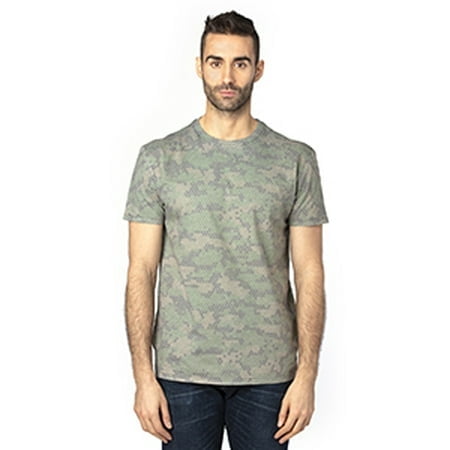 T-Shirt à Manches Courtes pour Hommes - Camouflage HEX Vert - P