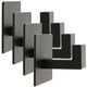 thumbnail image 2 of Aluminum Wall Hooks Adhesive Clothes Hanger Black 5.5X5.5CM Indoor Outdoor Use 4Pcs, 2 of 2