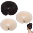 thumbnail image 1 of 3Pcs Nylon Hair Curler Hair Bun Maker Ponytail Holder Curl Hair Bendy Roller Bendy Curl DIY Hair Styling Accessories, 1 of 4