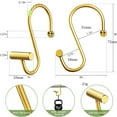 thumbnail image 2 of Reduced! SSNTSY Hook Bathroom Curtain Hook S Hook Metal S Hook S Small Hook Finishing Receive Small Hook, 2 of 6