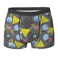 thumbnail image 6 of Mens Underwear Boxer Briefs - Geometric print Comfort Breathable men's boxer briefs with Flex Waistband, 6 of 7