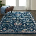 thumbnail image 6 of Nourison Fusion Bordered Navy/Pink 5'3" x 7'3" Area Rug, (5x7), 6 of 8