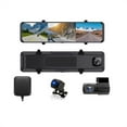 thumbnail image 2 of 12Inch 3 Cameras Dash Cam Rear View Mirror2.5k 2560*1440P Rearview Mirror Video Recording Loop Record Phone APP GPS Car DVR ,Effortless Control, 2 of 6