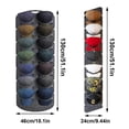 thumbnail image 2 of Perchero para gorras de béisbol con bolsillos profundos, plegable, de fieltro, para colgar gorras, decoración del hogar - SNNGV, 2 of 4