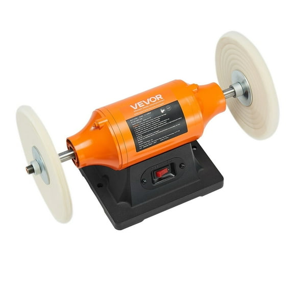 8 Inch Bench Buffer Polisher, 3/4 HP Motor, 3450 RPM for Polishing Metal, Jewelry, and Woodworking