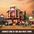 thumbnail image 2 of Juego de ladrillos de construcción FUNWHOLE Old West Post Office 1692 unidades, 2 of 7