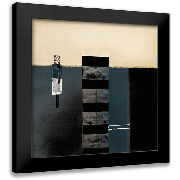 Carter, Brad 12x12 Black Modern Framed Museum Art Print Titled - MIDNIGHT BLUES III