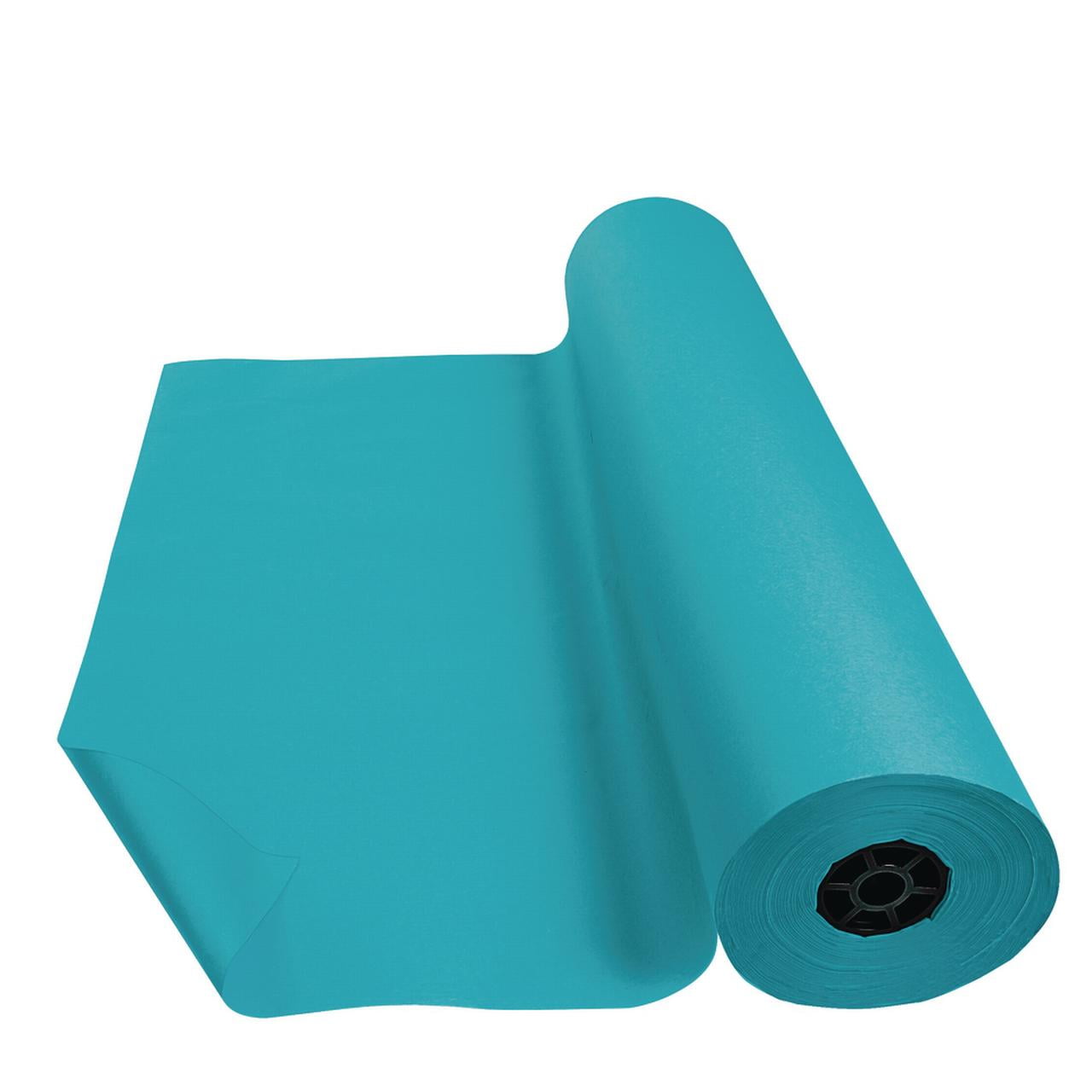 Colorations Arts and Crafts Paper Roll 36" x 1000', Aqua, Dual