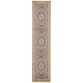 thumbnail image 1 of Unique Loom Narenj Medallion Pattern Design Rug 3' x 13' Runner Tan/Blue, 1 of 1