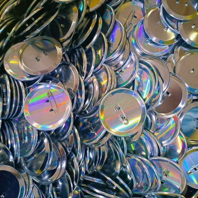 100pcs Metal Badge Pin Button Maker Parts, DIY Blank Badge Button Parts for Art Crafts Making ,Easy to Use