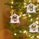 thumbnail image 4 of Adornos Navideños para Interiores: Belén de Madera de Tres Niveles En Tonos Plateados y Blancos., 4 of 7