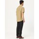 thumbnail image 5 of Camisa cargo caqui para hombre, manga corta, ajuste regular, botones, safari, camisas de trabajo, grande Unique Bargains Camisa, 5 of 6