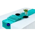 thumbnail image 1 of MDS Pack of 10 Wedding 12 x 108 inch Satin Table Runner for Wedding Banquet Decoration- Teal, 1 of 6