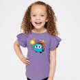 thumbnail image 4 of Leo the Truck School Pencils - Flutter Sleeve Graphic T-Shirt, 4 of 12