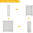 thumbnail image 3 of Bonnlo Wood Room Divider Privacy Screen, 5.9 Ft Tall Folding Partition Wall Divider, Freestanding Space Separator, 3 of 7