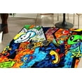 thumbnail image 2 of Rugs, Customs Rugs, Cute Rugs, Graffiti Rug, Cute Monsters Graffiti Rug, Graffiti Rugs, Salon Rug, Gift For Him Rugs, Children Room Decor, 3.3'x5' - 100x150 cm, 2 of 8