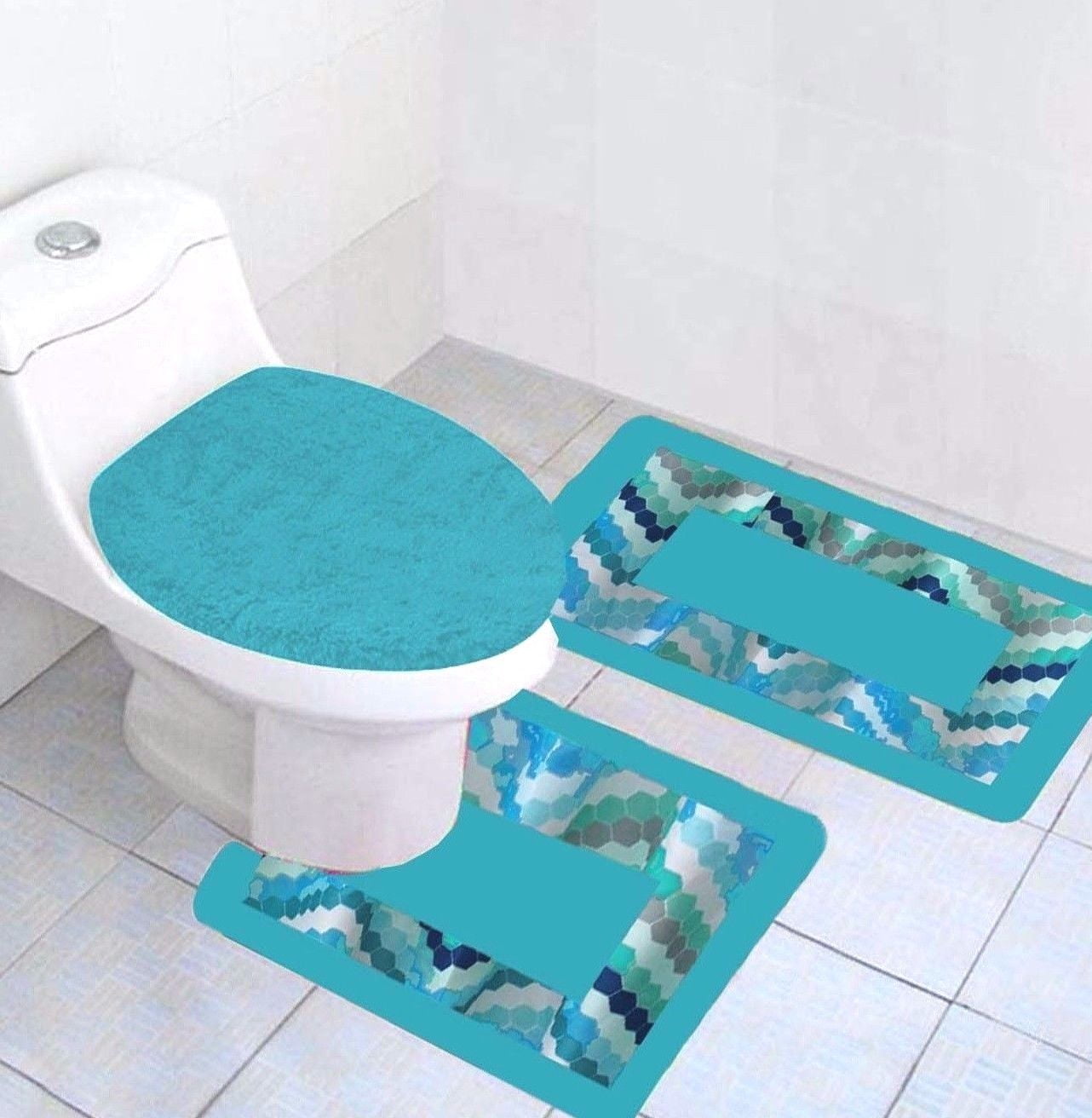 printed bathroom rugs