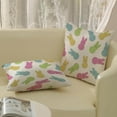 thumbnail image 4 of hofaaa Spring Easter Pillow Covers 18x18 Colorful Bunny Decor Throw Pillows Case for Couch Rabbit Holiday Pillowcase Outdoor Decorative Cushion Cases for Sofa Bed Decorations Set of 2, 4 of 6