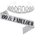 thumbnail image 5 of Women Glittering Rhinestone Letter Print Sash Tiara Set Birthday Party Supplies, 5 of 5