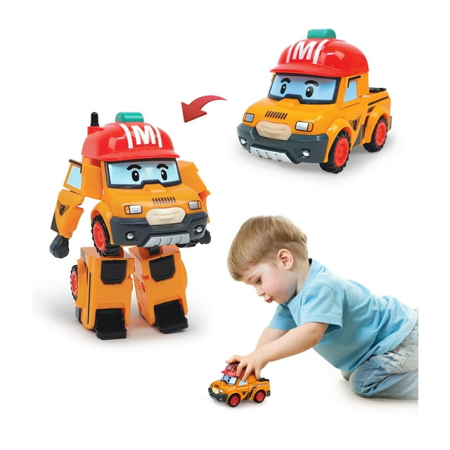 Robocar Poli Mark Transforming Robot, 4" Transformable Action Toy Figure Vehicles Holiday Exclusive Kids Gift