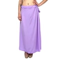 thumbnail image 2 of Sari Petticoat Stitched Indian Saree Petticoat Adjustable Waist Sari Skirt (Lavendar), 2 of 7
