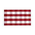 thumbnail image 3 of Red and White Outdoor Rug 28"x43" Buffalo Plaid Porch Mat Cotton Woven Machine Washable Carpet for Layered Doormat Hello/Welcome Door Mat,Kitchen,Farmhouse,Entryway, 3 of 7