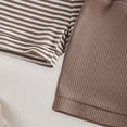 thumbnail image 6 of NOLDARES Baby Boys blend Cotton Linen Blend Cute print Shorts Loose Shorts for Summer Vacation(Brown,6-12 Months), 6 of 7