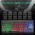 thumbnail image 4 of Teclado para juegos con cable K16 87 teclas con Led retroiluminado resistente al agua ergonómico, 4 of 4