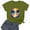 01-Army Green, variant on Graphic Tees Soft Boxy Fit Lounge Graphic Plus Size Mit Print Short Sleeve Crewneck Light Plus Size Summer Tops Army Green Size L