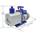 thumbnail image 2 of 12CFM Vacuum Pump Double-Stage Rotary Vane Vacuum Pump 110V/60Hz, 2 of 14