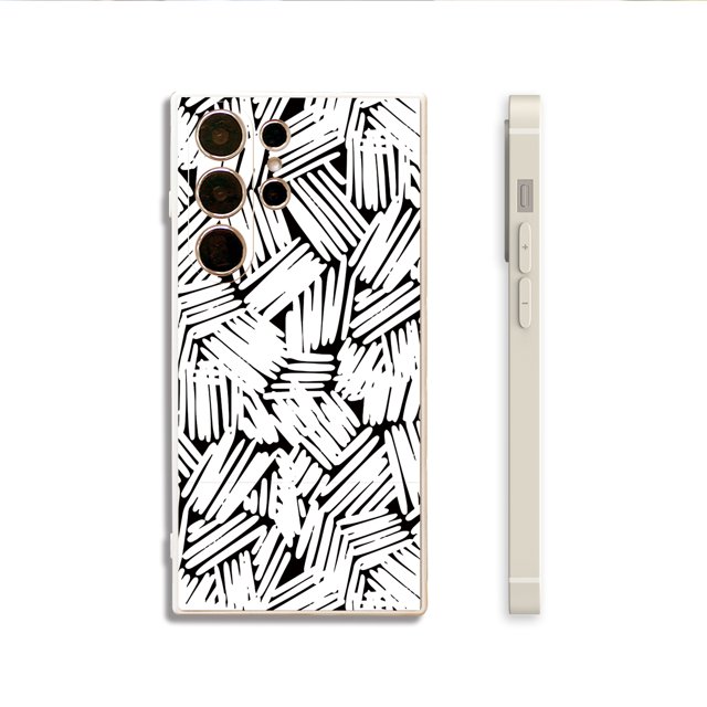 Manténgase a la moda con un estampado de dibujos animados creativo y minimalista Funda y vinilo para iPhone
