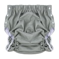 thumbnail image 2 of Pañal de tela reutilizable unisex para adultos, con apertura lateral, lavable, ajustable, con broches, para nadar, para personas mayores, ligero Verde grisáceo XXL, 2 of 8