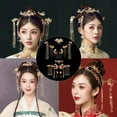 thumbnail image 2 of Sinyiin Bride Retro Chinese Style Hair Ornaments Tassel Women Wedding Headdress Earrings, 2 of 20