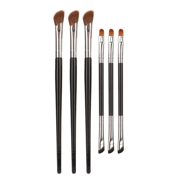 Pinceles para contorno de nariz NikouMX Juego de brochas 6 uds 3 pinceles para delineador de ojos doble punta