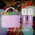 thumbnail image 3 of Aiwa Light up Wireless Karaoke Speaker, Pop Pink, AI6029-PPNK, 3 of 17