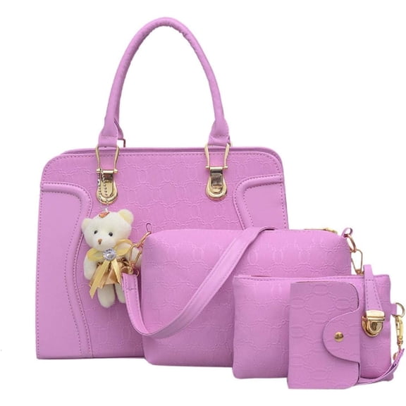 Handbags for Women Shoulder Bags Tote Satchel Hobo 4pcs Purse Set